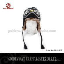 2016 fashion girl pom pom Chapeaux d&#39;hiver Cheap Custom Wholesale Acrylic Beanie Hat avec logo